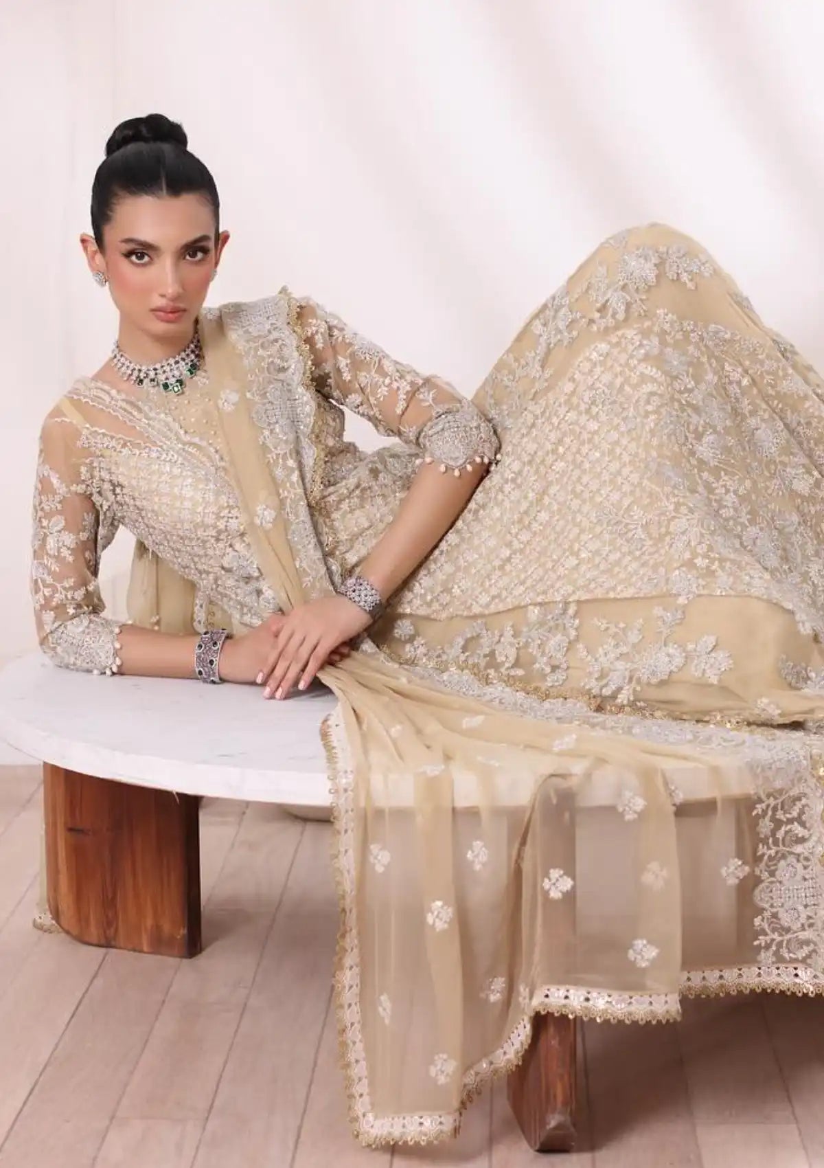 Noor by Saadia Asad Chiffon De Luxe'24 D-01 Nura