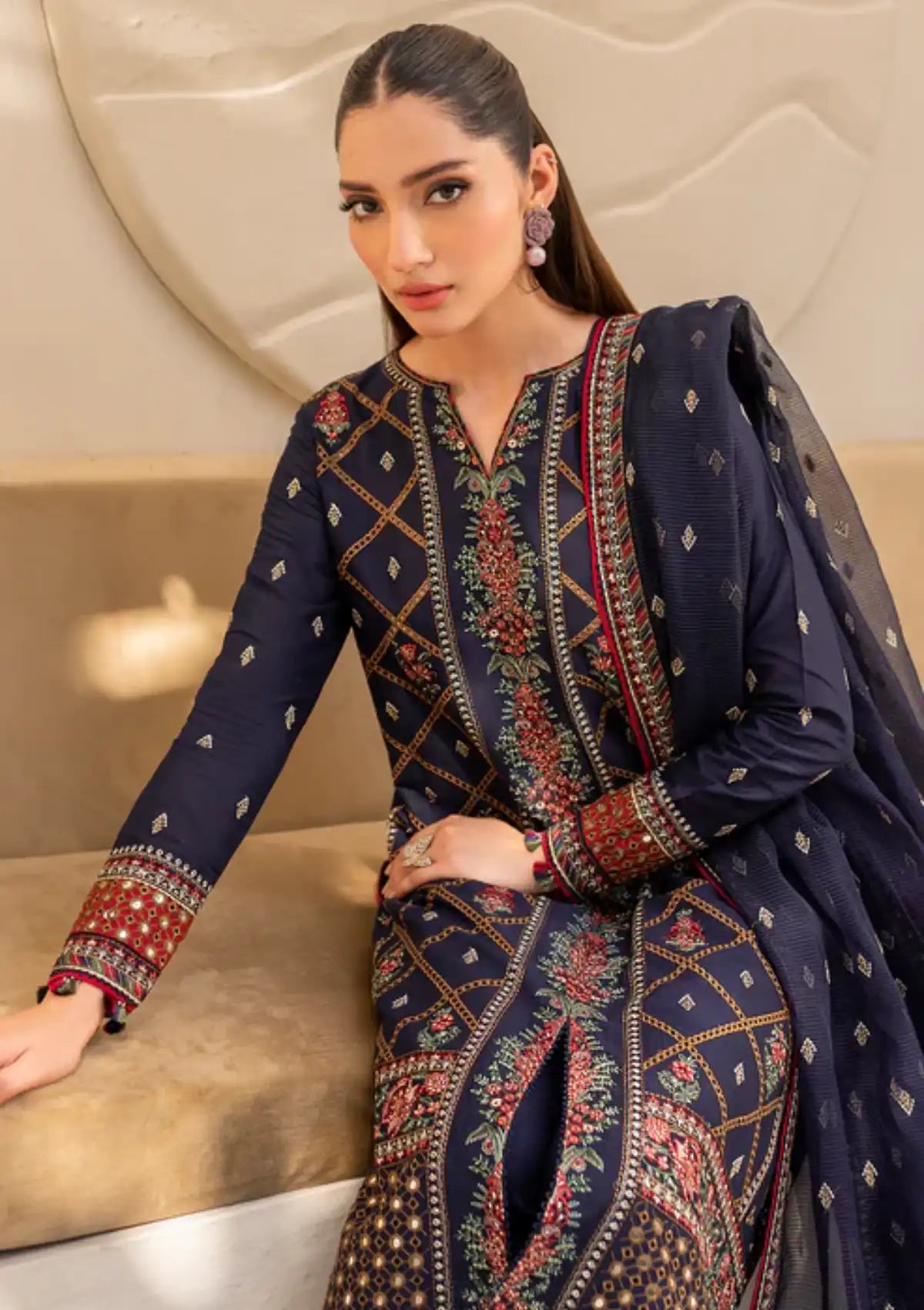 Jazmin Iris Eid Lawn'24 D-06 - Mohsin Saeed Fabrics