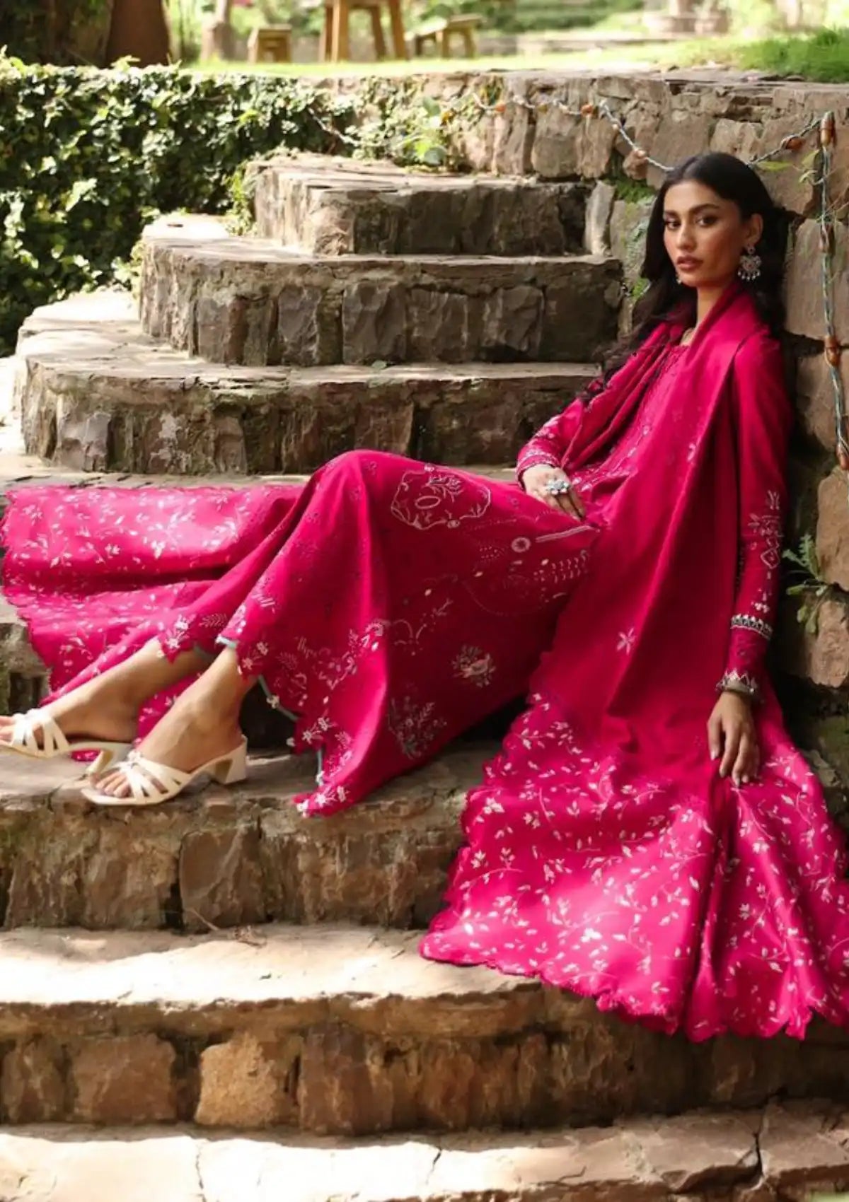 Qalamkar Qlinekari Linen'24 LM-13 TARA
