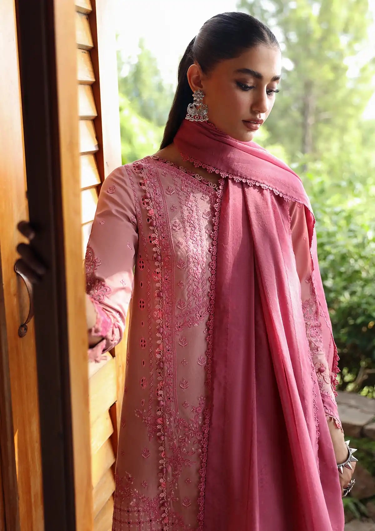 Qalamkar Qlinekari Linen'24 LM-12 KEIRA