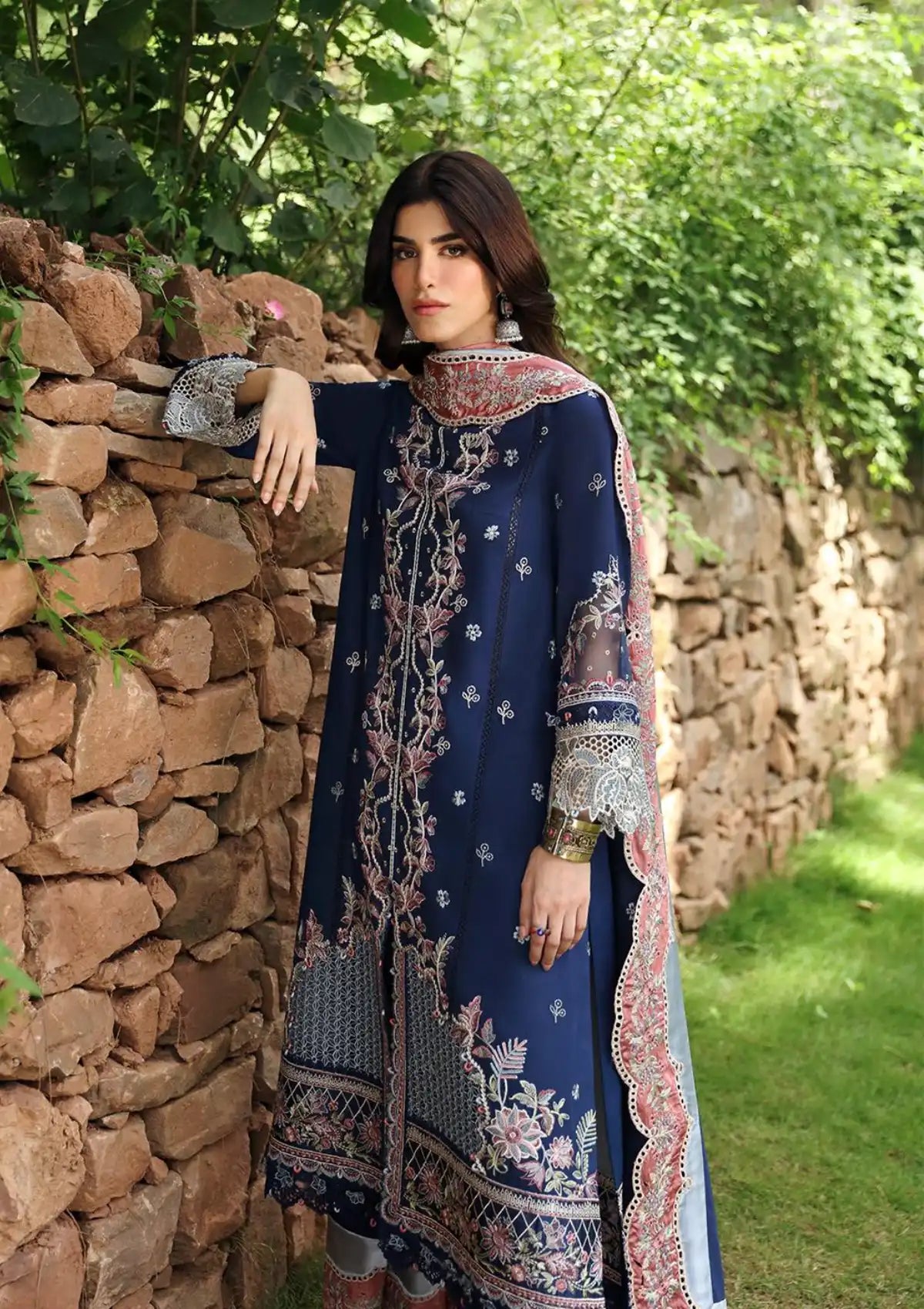 Qalamkar Qlinekari Linen'24 LM-06 CADHLA