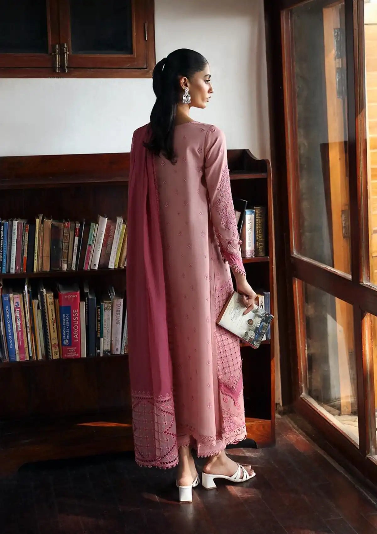 Qalamkar Qlinekari Linen'24 LM-12 KEIRA