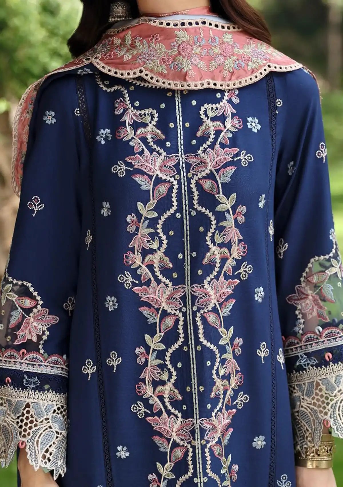 Qalamkar Qlinekari Linen'24 LM-06 CADHLA