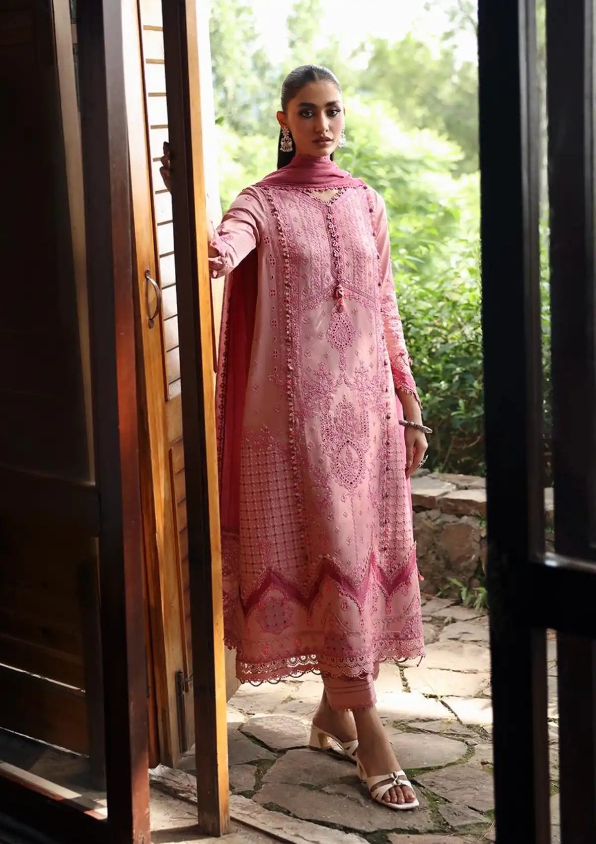Qalamkar Qlinekari Linen'24 LM-12 KEIRA