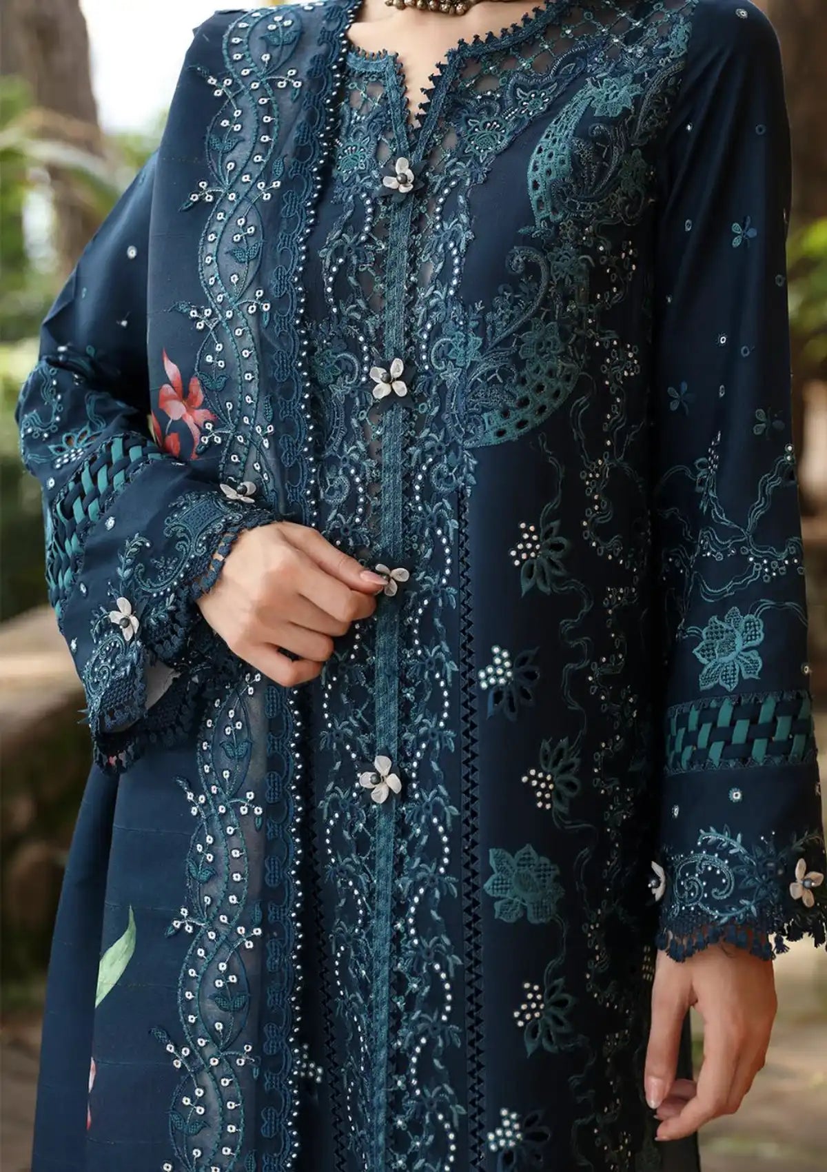 Qalamkar Qlinekari Linen'24 LM-10 TULA