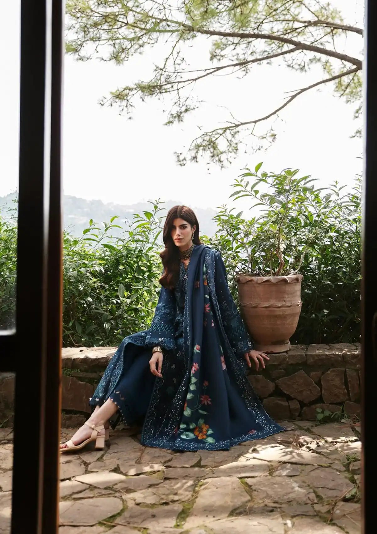 Qalamkar Qlinekari Linen'24 LM-10 TULA