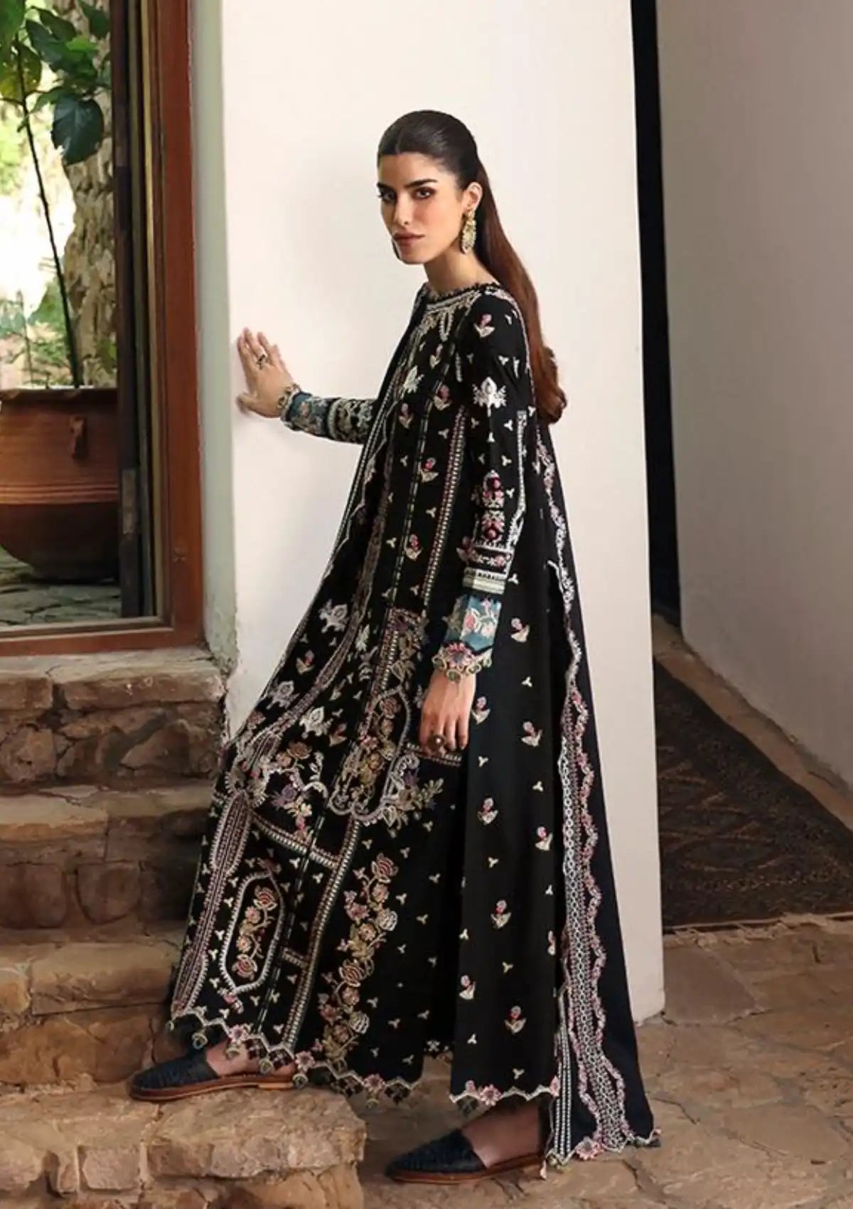 Qalamkar Qlinekari Linen'24 LM-02 RIA
