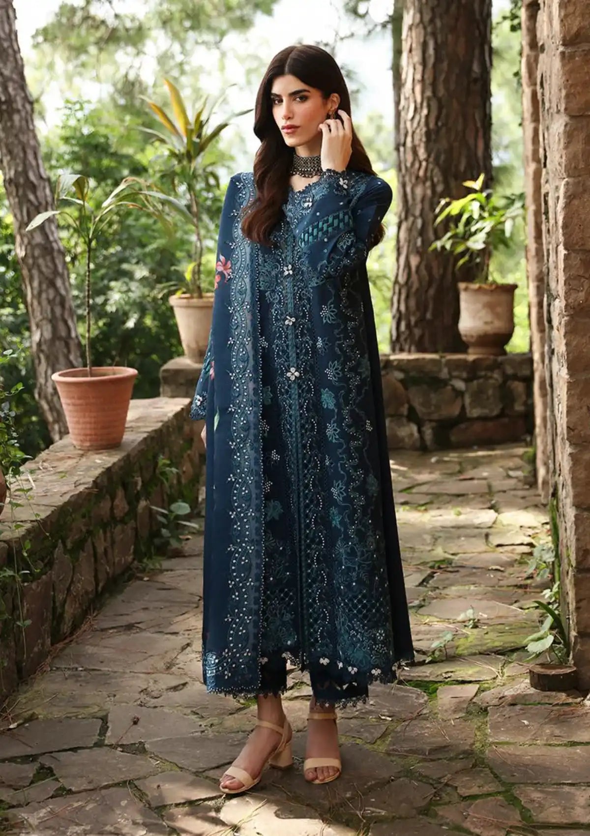 Qalamkar Qlinekari Linen'24 LM-10 TULA