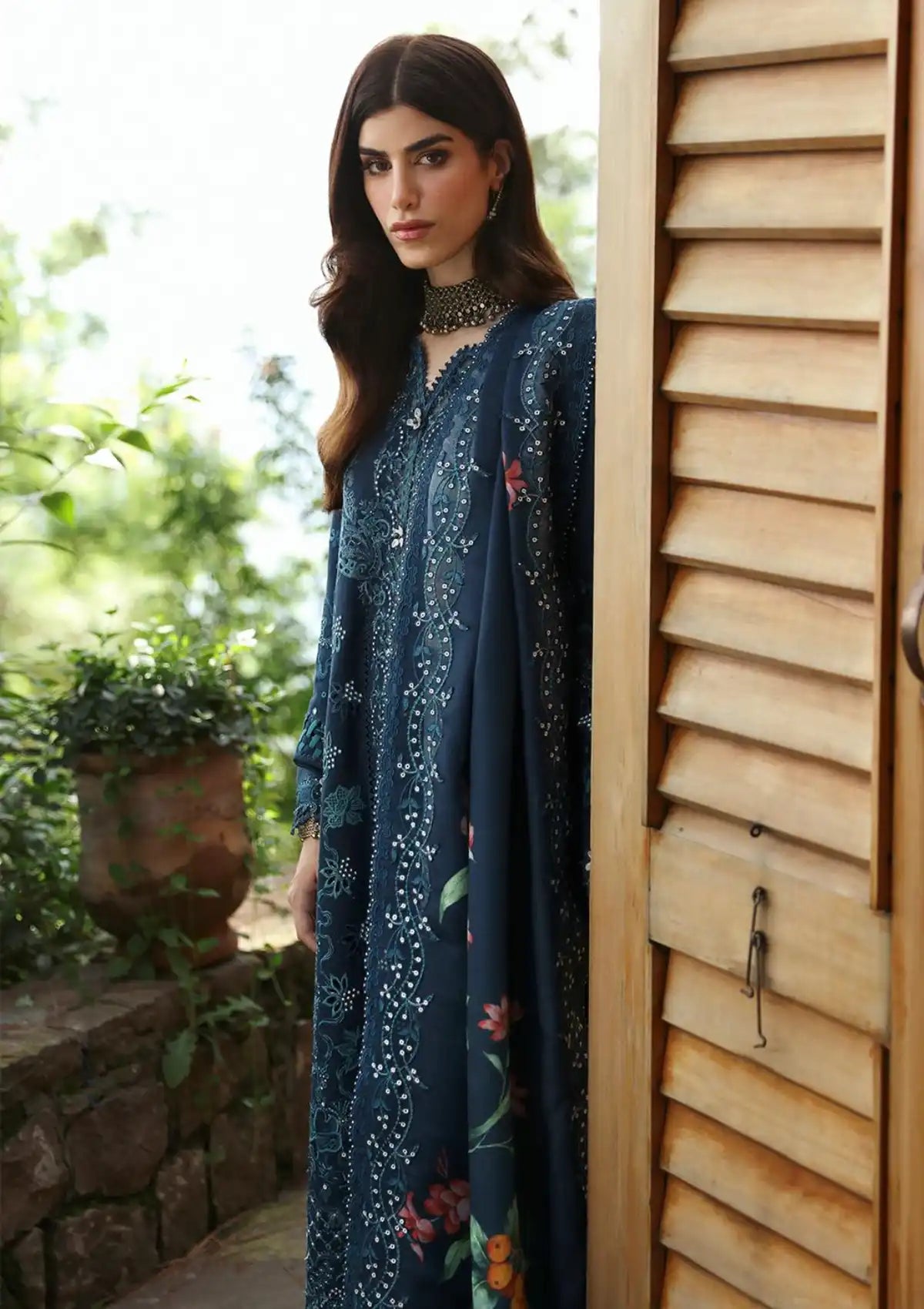 Qalamkar Qlinekari Linen'24 LM-10 TULA
