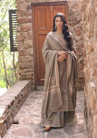 Noor by Saadia Asad Suzaanikari Winter Shawl'24 D-07 ZEENAZ