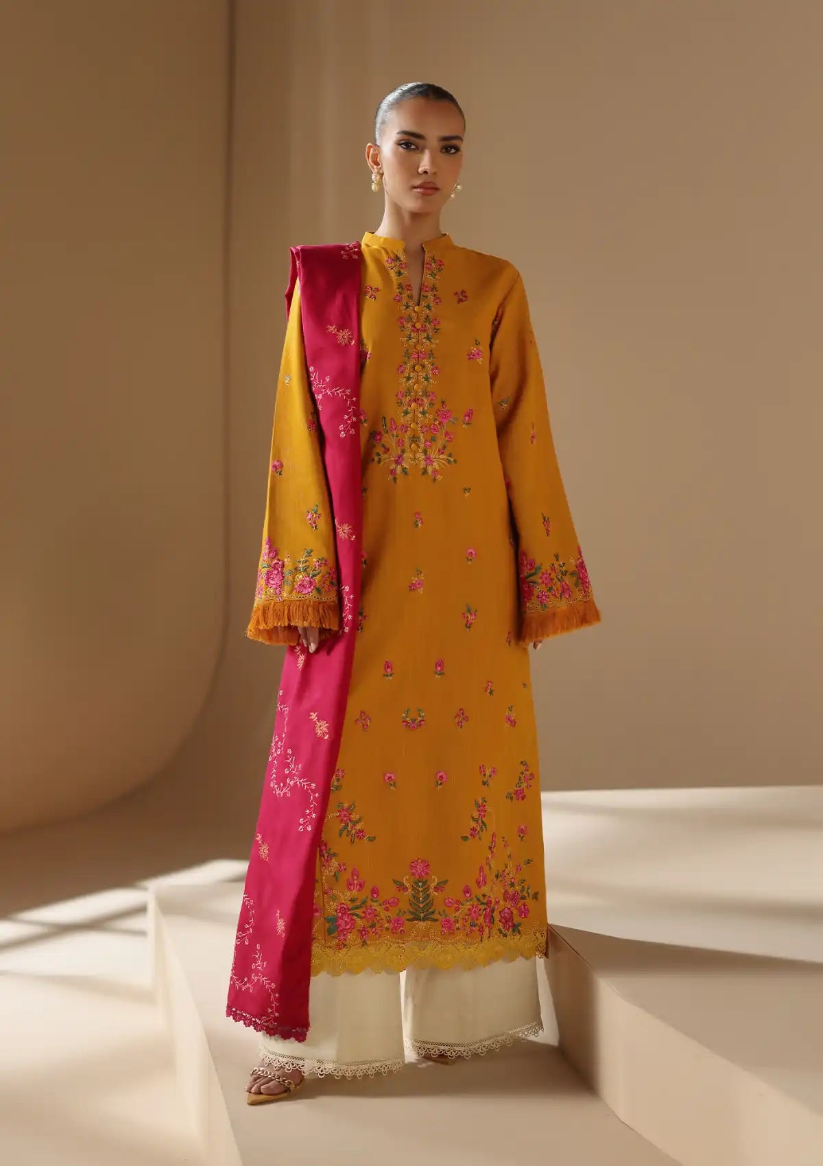 Rajbari Nissa Emb Shawl Edit'24 D-12