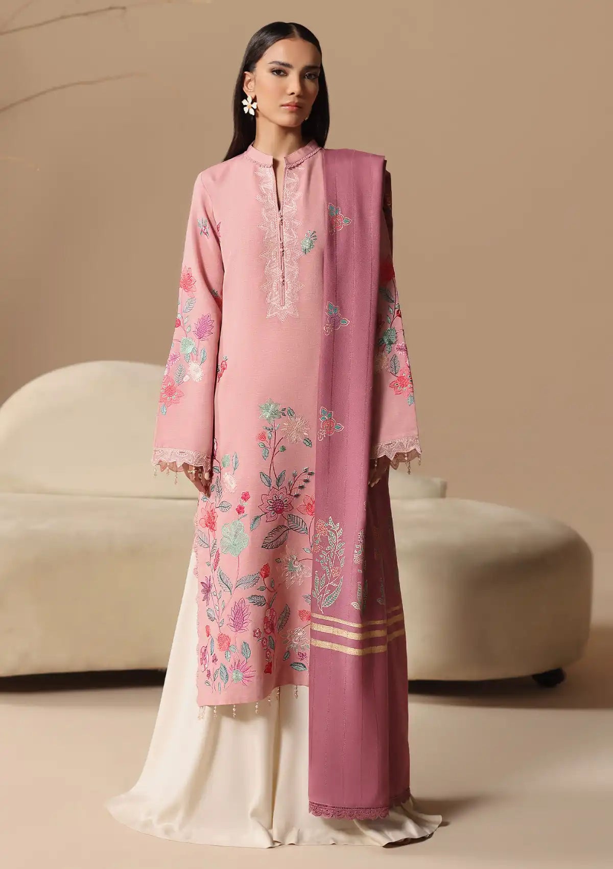 Rajbari Nissa Emb Shawl Edit'24 D-07