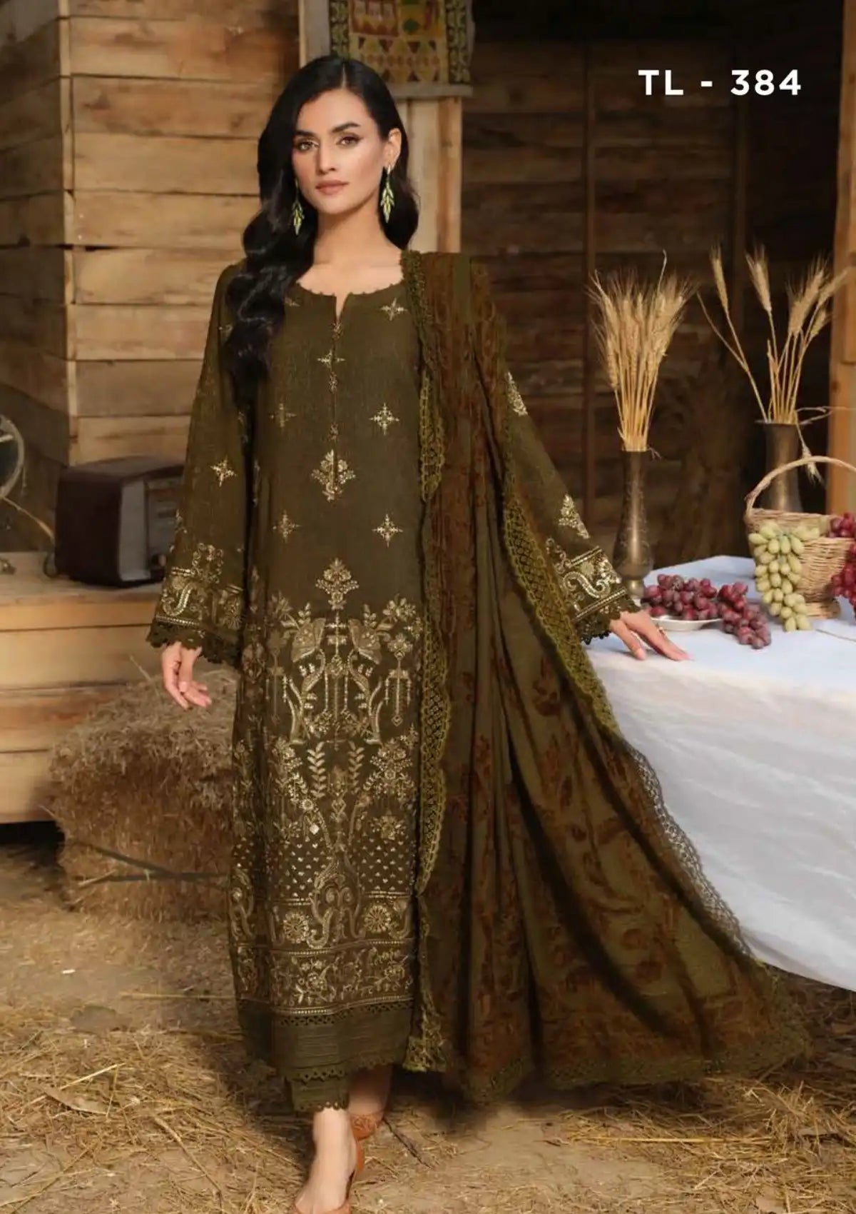 Tehzeeb By Riaz Arts Emb Leather'24 TL-384