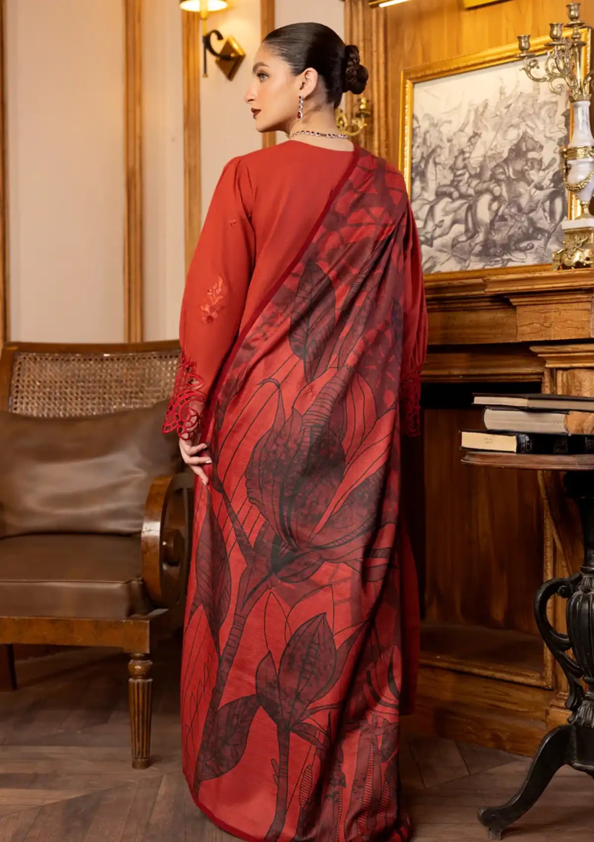 Rang Rasiya Carnation Khaddar'23 D-02 ZOYA - Mohsin Saeed Fabrics