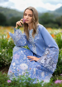 Mushq Secret Garden Hemline'26 D-15A Azure Bloom
