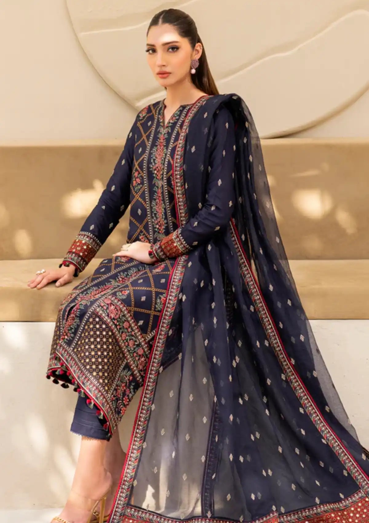 Jazmin Iris Eid Lawn'24 D-06 - Mohsin Saeed Fabrics
