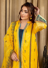 Safwa Bliss Emb Lawn'24 SBL-08 - Mohsin Saeed Fabrics
