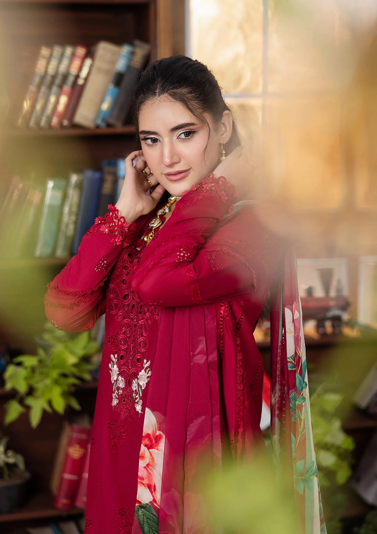 mohsin-saeed-fabrics-luxury-fashion-collection-daily-wear-wedding-and-formal-in-budget-This-product-is-from-elaf-ecraft-chikankari-chiffon-25-eec-4a-rubelet-is-available-on-Mohsin-saeed-fabrics-website.