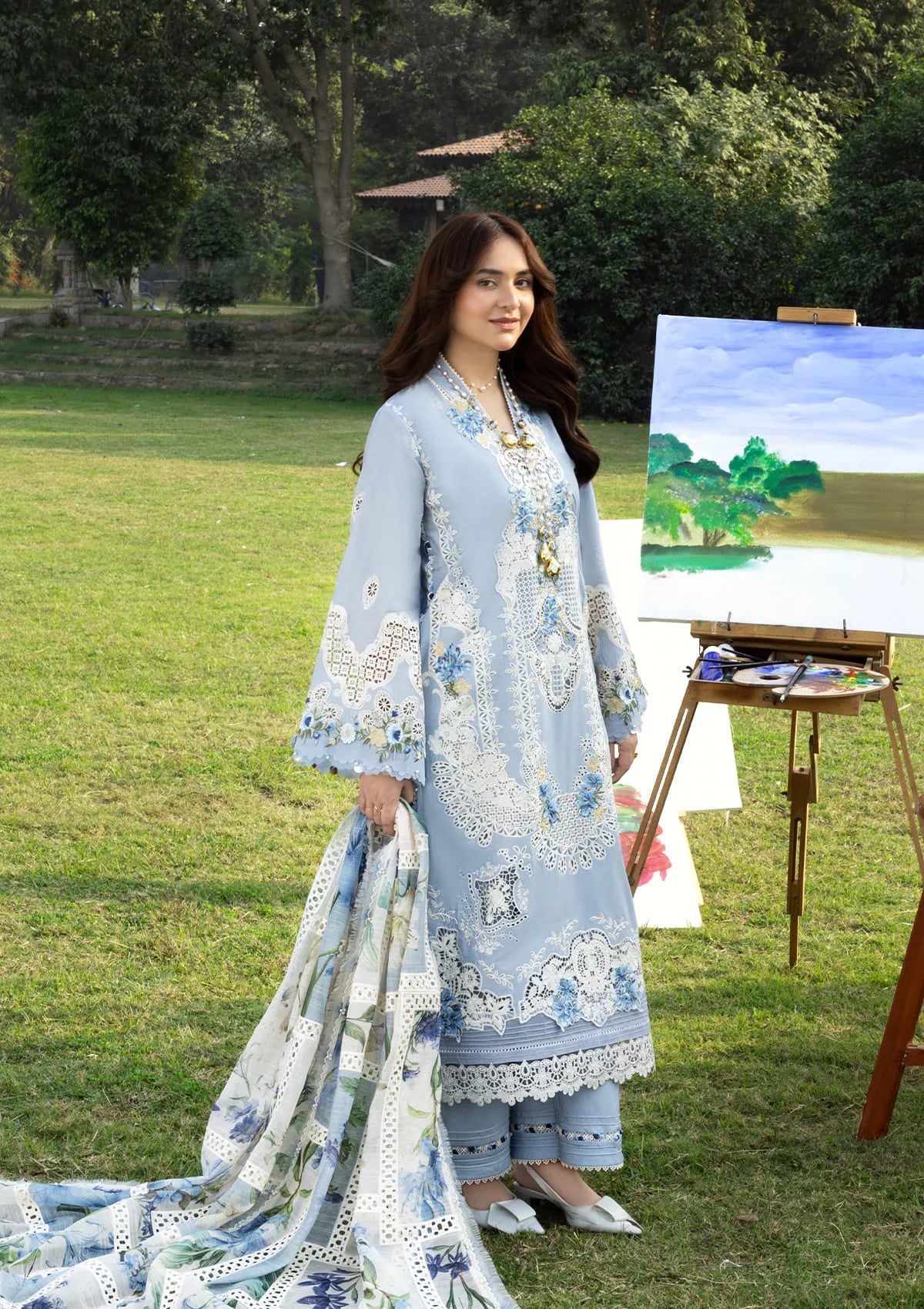 Elaf Luxury Lawn'26 ELY-1B SERENITY