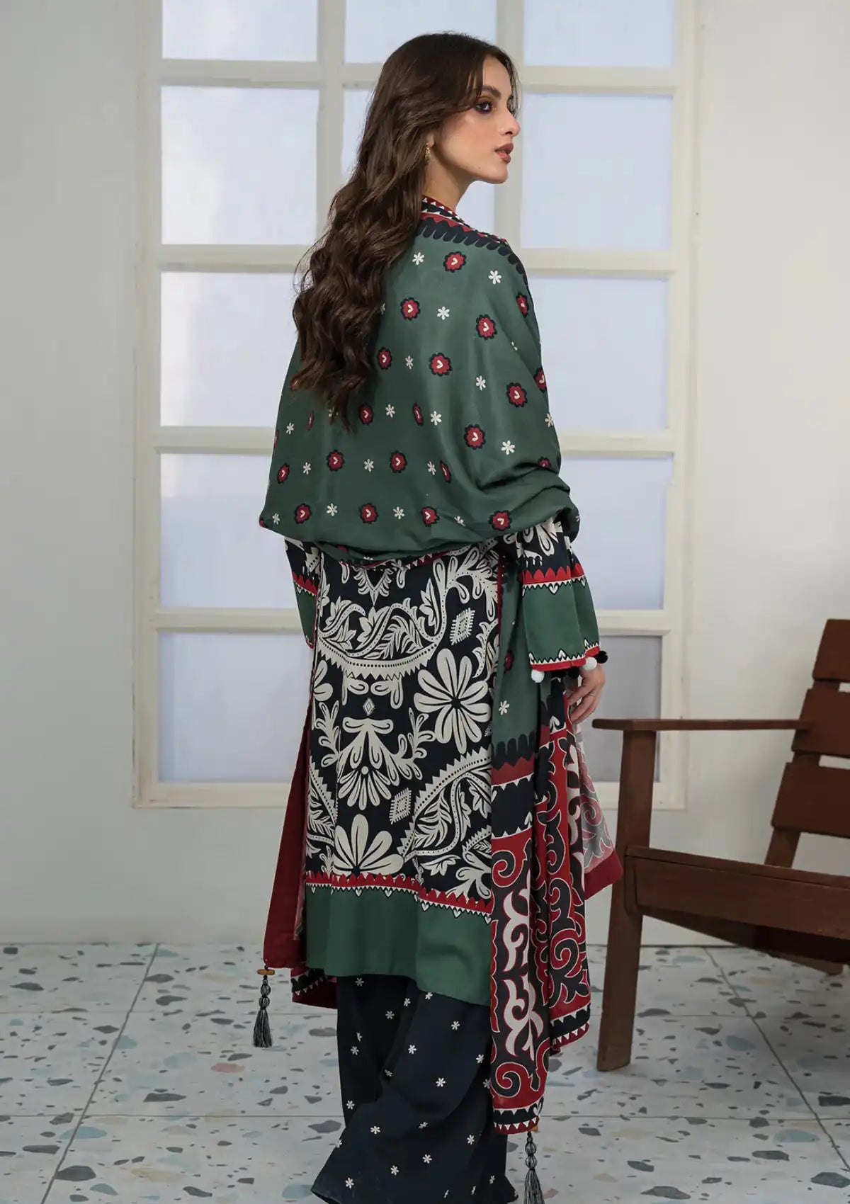 Jazmin Winter Unstitched'23 UWP-0033 - Mohsin Saeed Fabrics