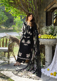 Elaf Luxury Lawn'26 ELY-2B MIDNIGHT BLOSSOM