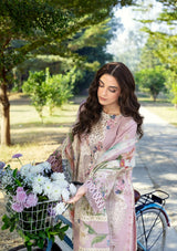 Elaf Luxury Lawn'26 ELY-1A MAISON PINK