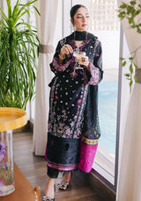 Nureh Eid Escape Luxury Lawn'24 NE-88 BOTANICA - Mohsin Saeed Fabrics