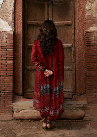 Kahf Prints Lawn'26 KPS-1A SURKH NOOR