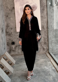 Sidra Fahad Velvet'25 SF - 294  Black