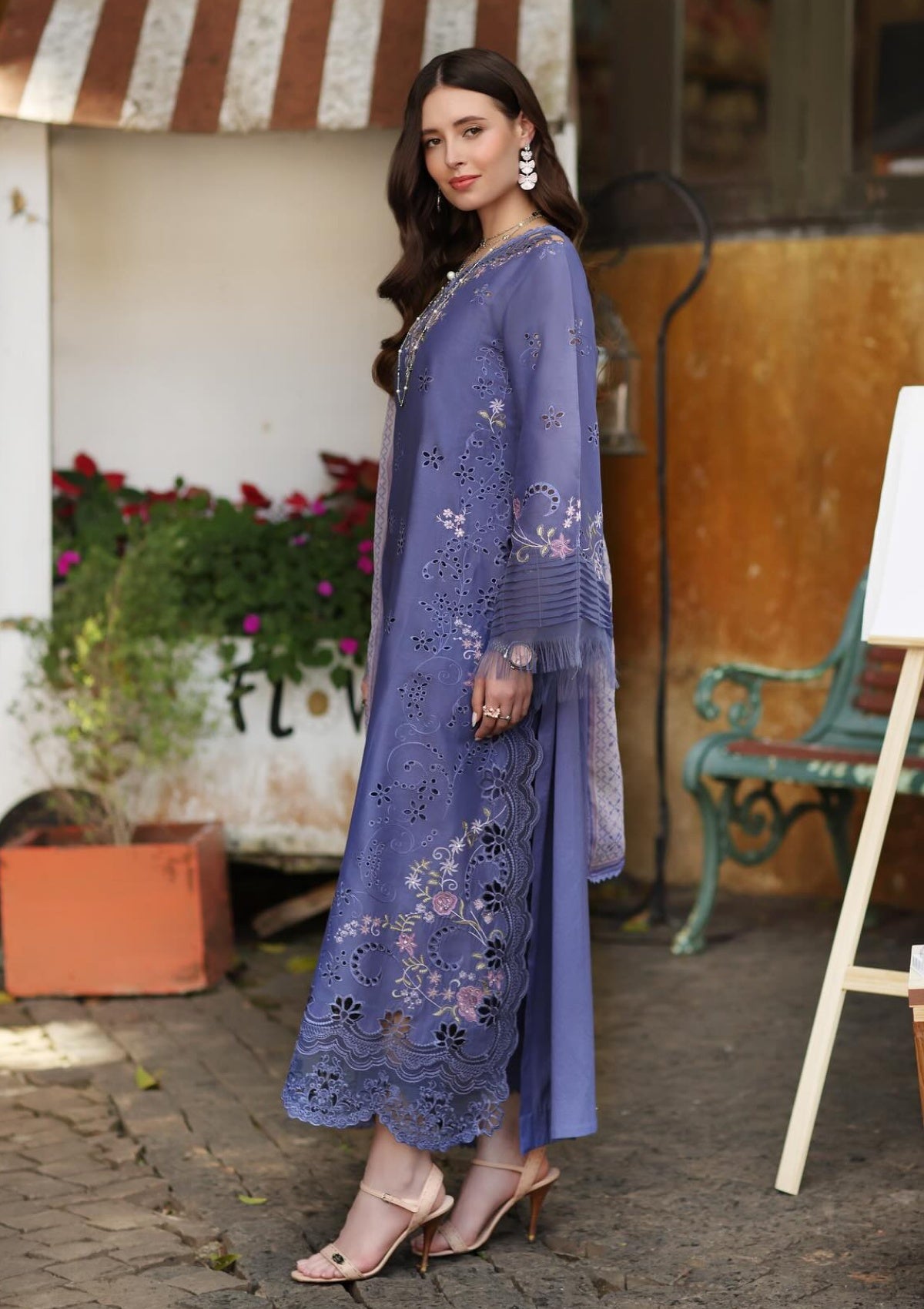 Noor by Saadia Asad Luxury Eid Schiffli Laserkari'26 D-09