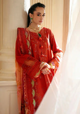 Nureh Maya Embroidered Lawn'24 NS-142 - Mohsin Saeed Fabrics