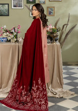 Marjjan Velvet Shawl'24 MVD-22 RED