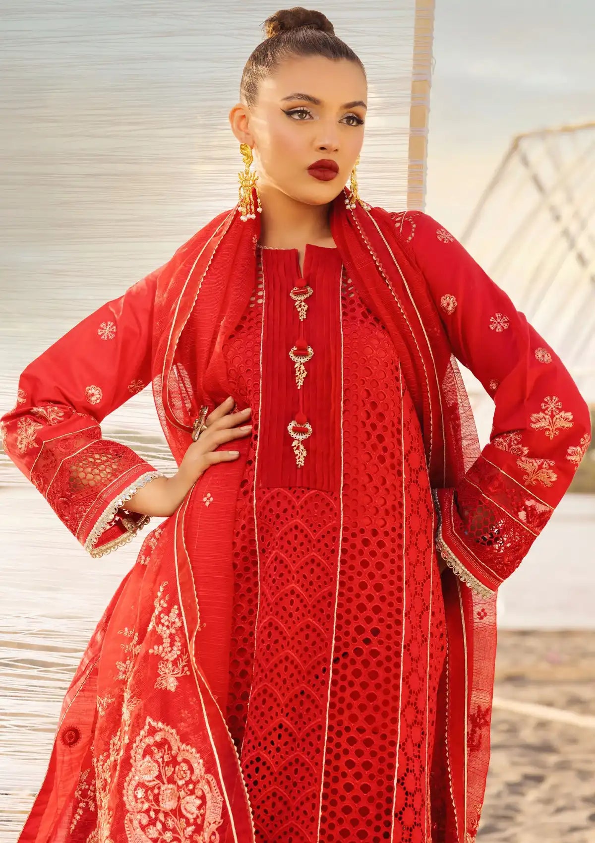 Muscari Premium Emb Lawn'24 MPEC-2022 - Mohsin Saeed Fabrics