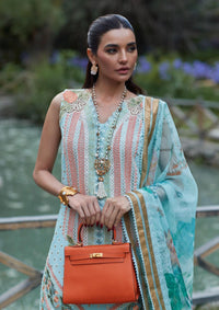 Crimson Luxury Lawn'23 D-5B - Mohsin Saeed Fabrics