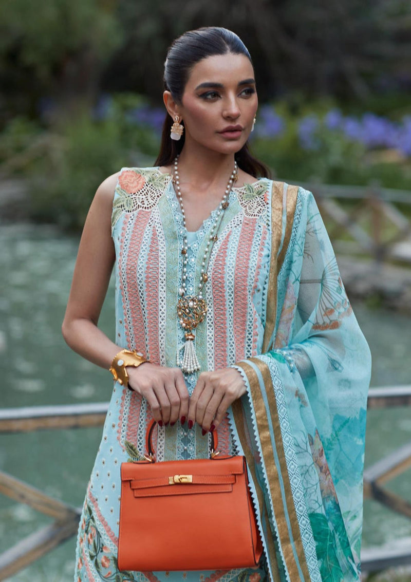 Crimson Luxury Lawn'23 D-5B - Mohsin Saeed Fabrics