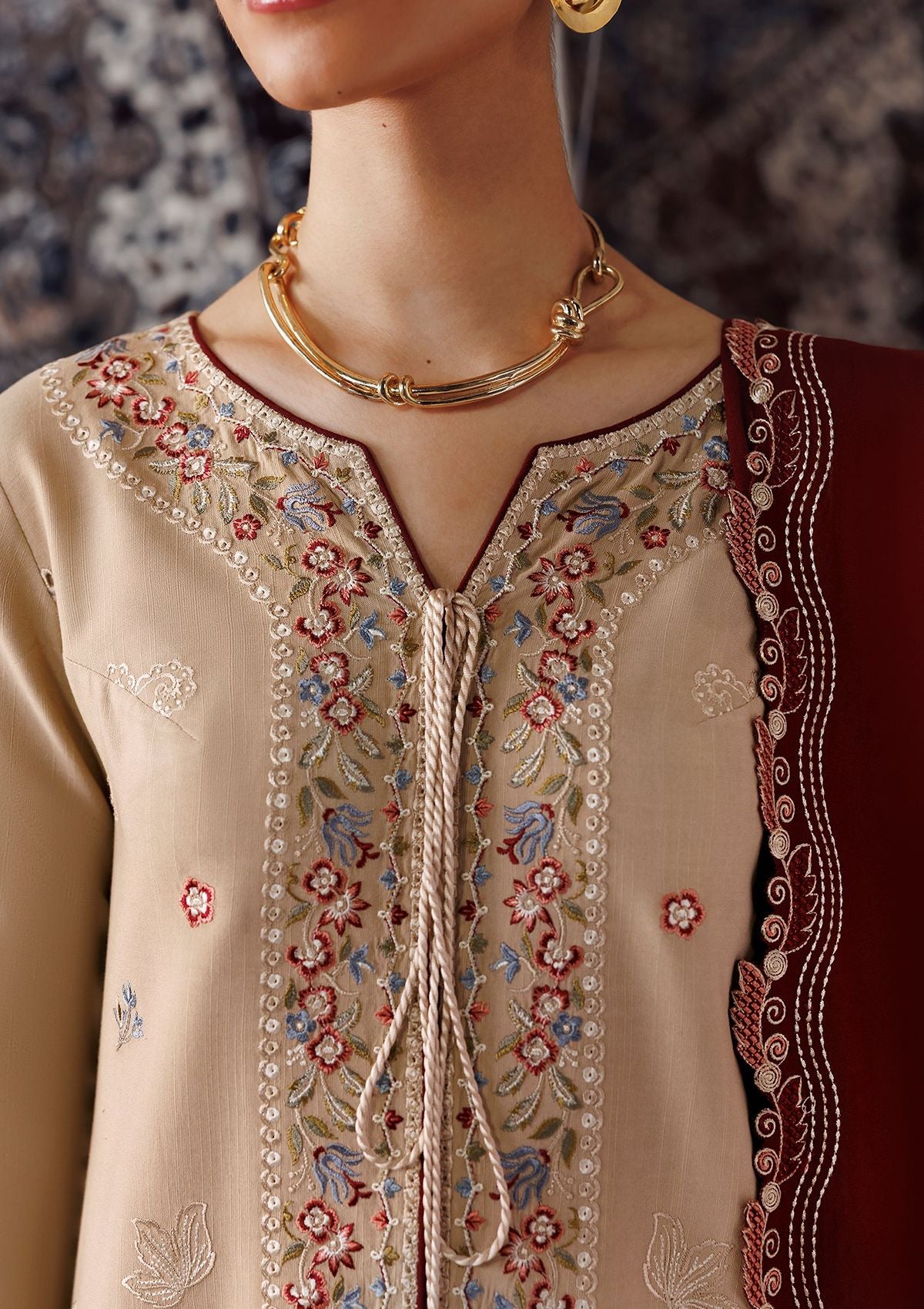 Qalamkar Qline Linen'26 QLW-16 HAMNA