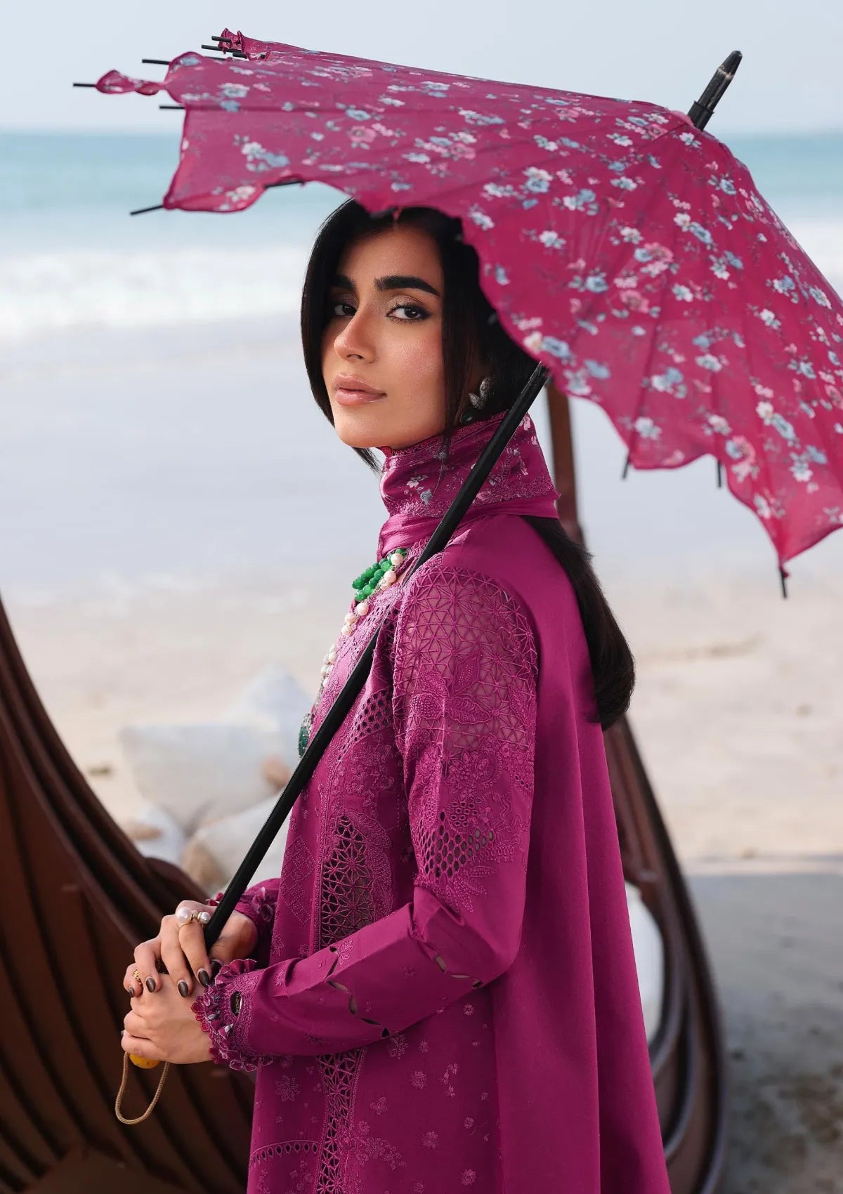 Qalamkar Sahil Luxury Lawn‘26 SA-01 Zara