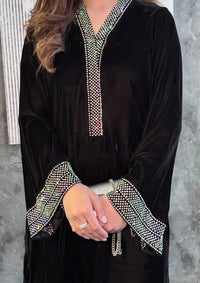 Sidra Fahad Velvet'25 SF - 294  Black