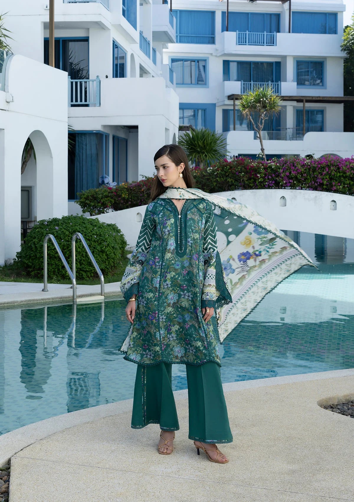 Elaf Santorini Prints Vol-1'26 EPN-9A PEACOCK