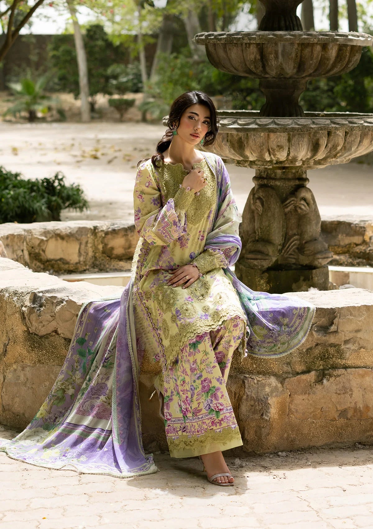 Elaf Signature Emb Prints Vol'II'26 ESG-8A OLIVIA
