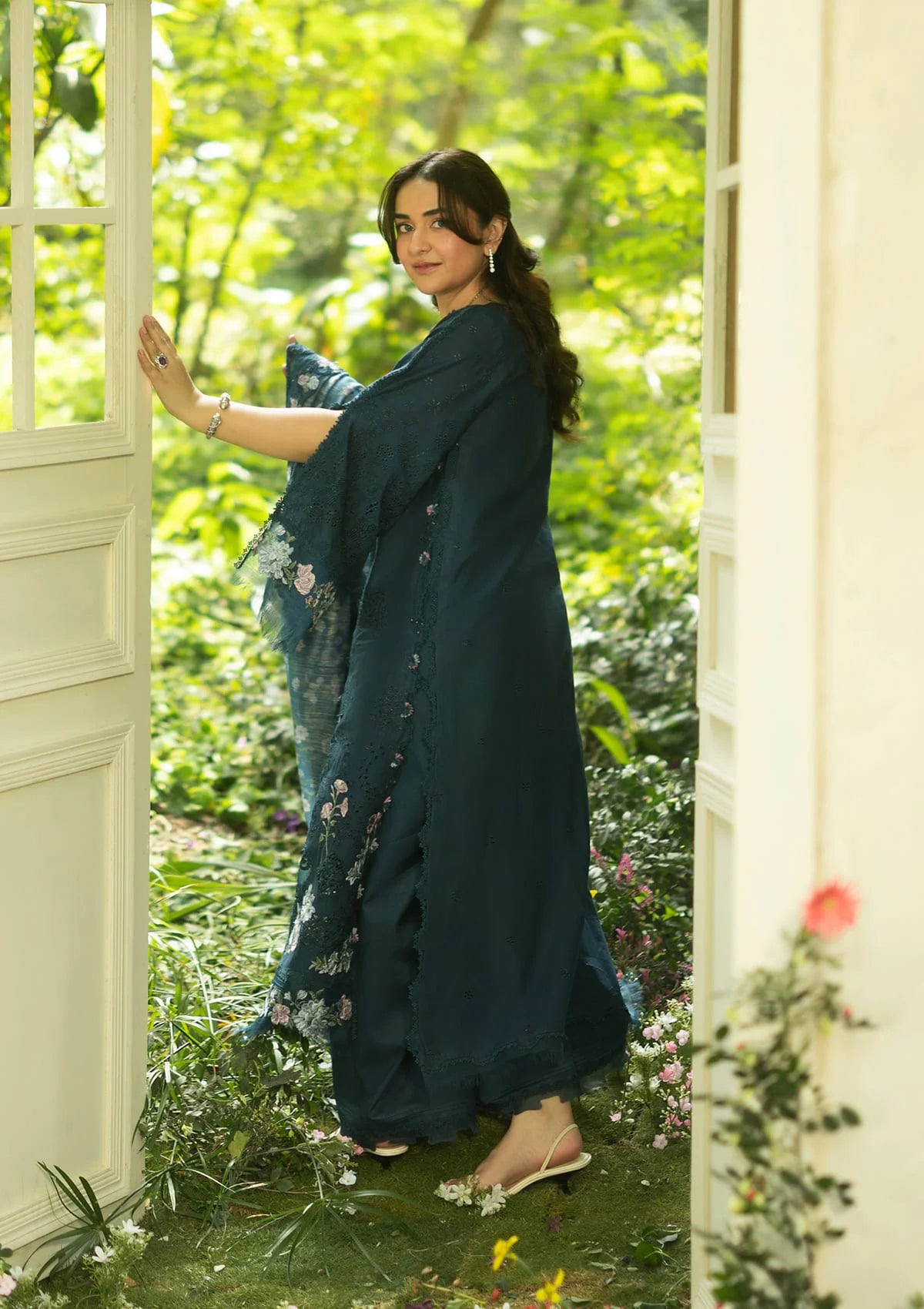 Elaf Luxury Lawn Vol-2'26 ELQ-3B EMERALD FERN