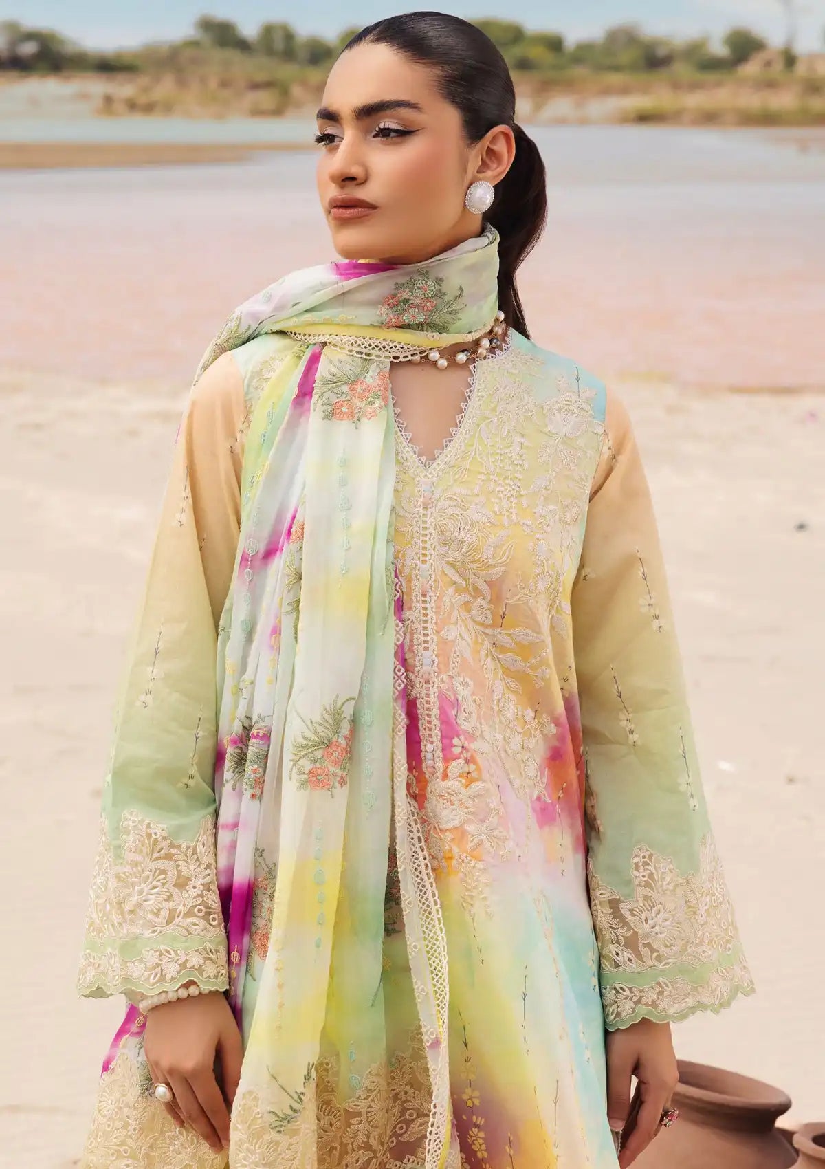 Muscari Premium Emb Lawn'24 MPEC-2026 - Mohsin Saeed Fabrics