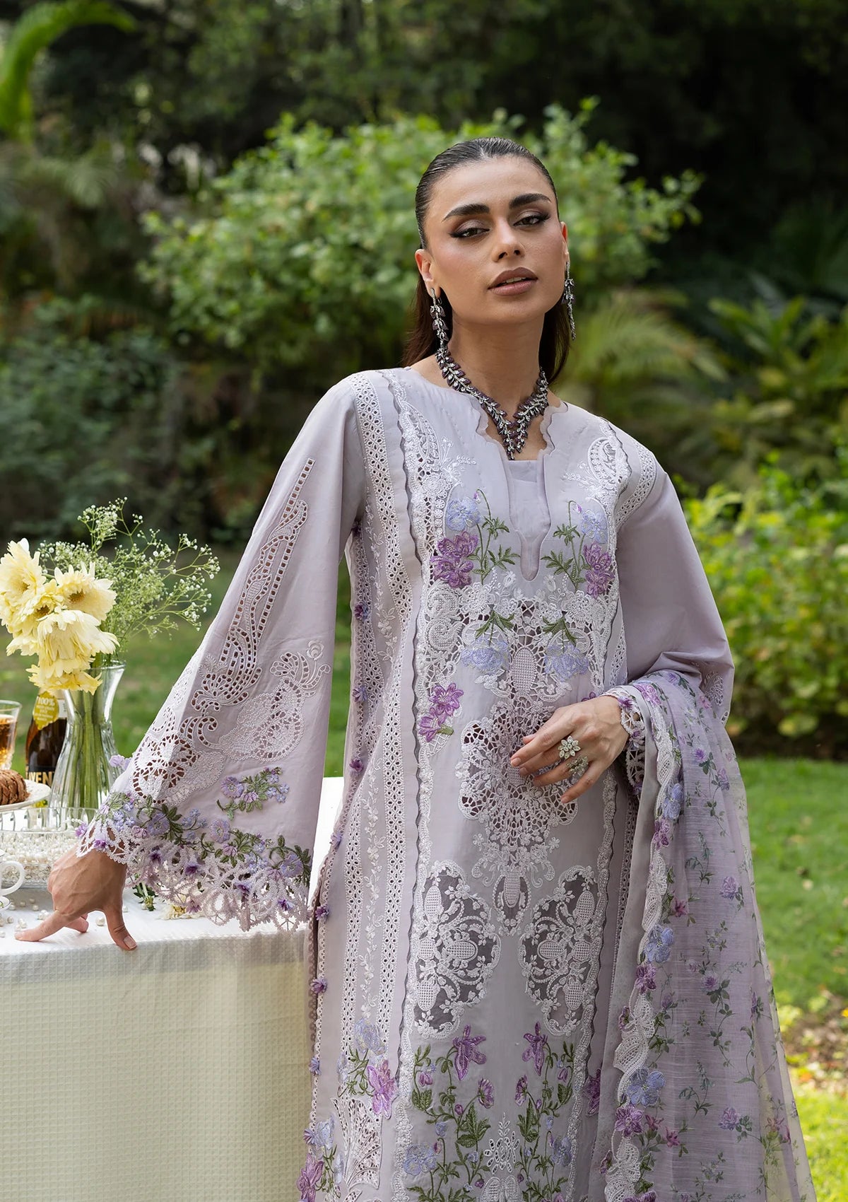 Elaf Luxury Lawn Vol-2'26 ELQ-4B PURE PLUM