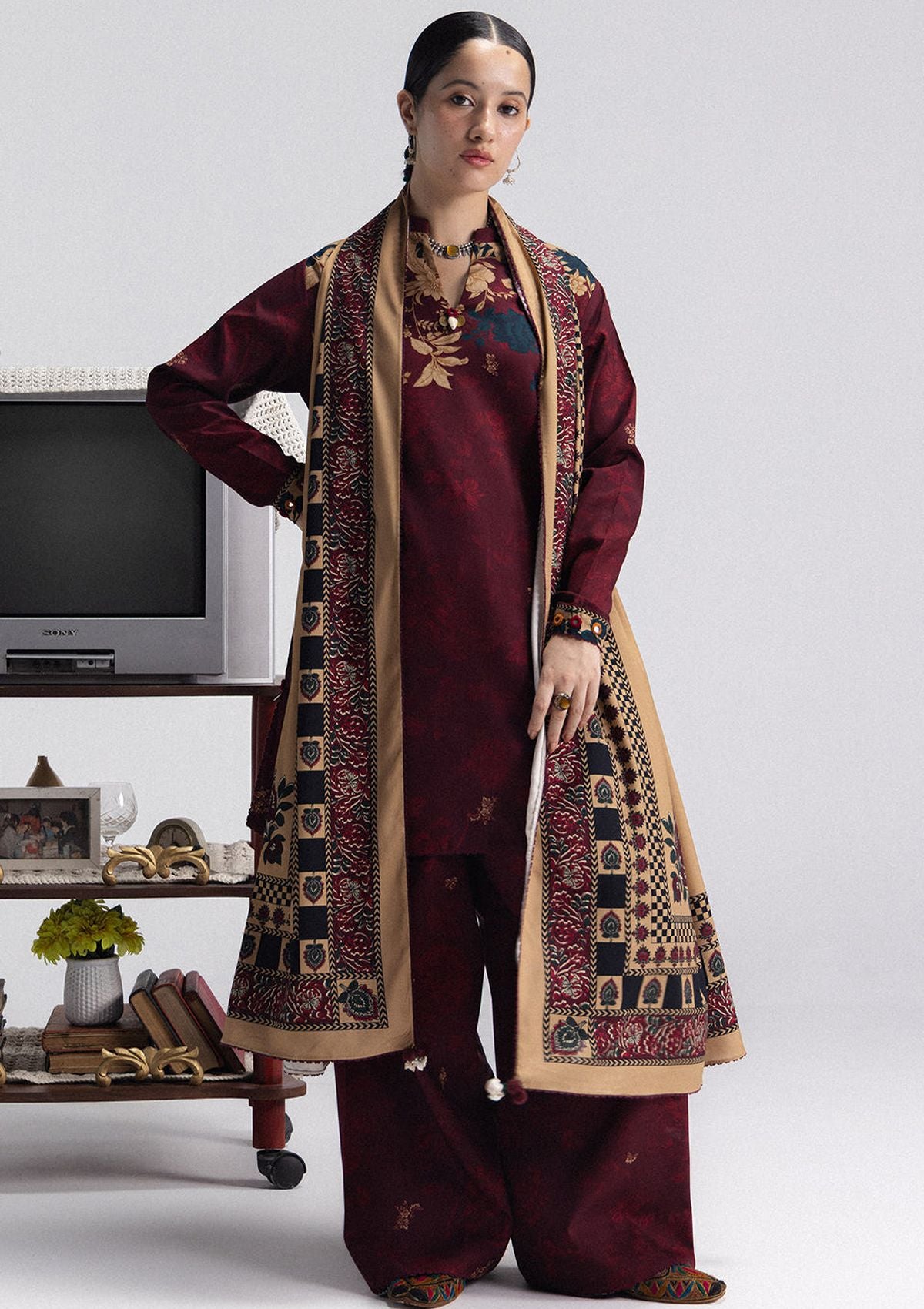 Zara Shahjahan Coco Prints Vol-04'26 Iris-8A