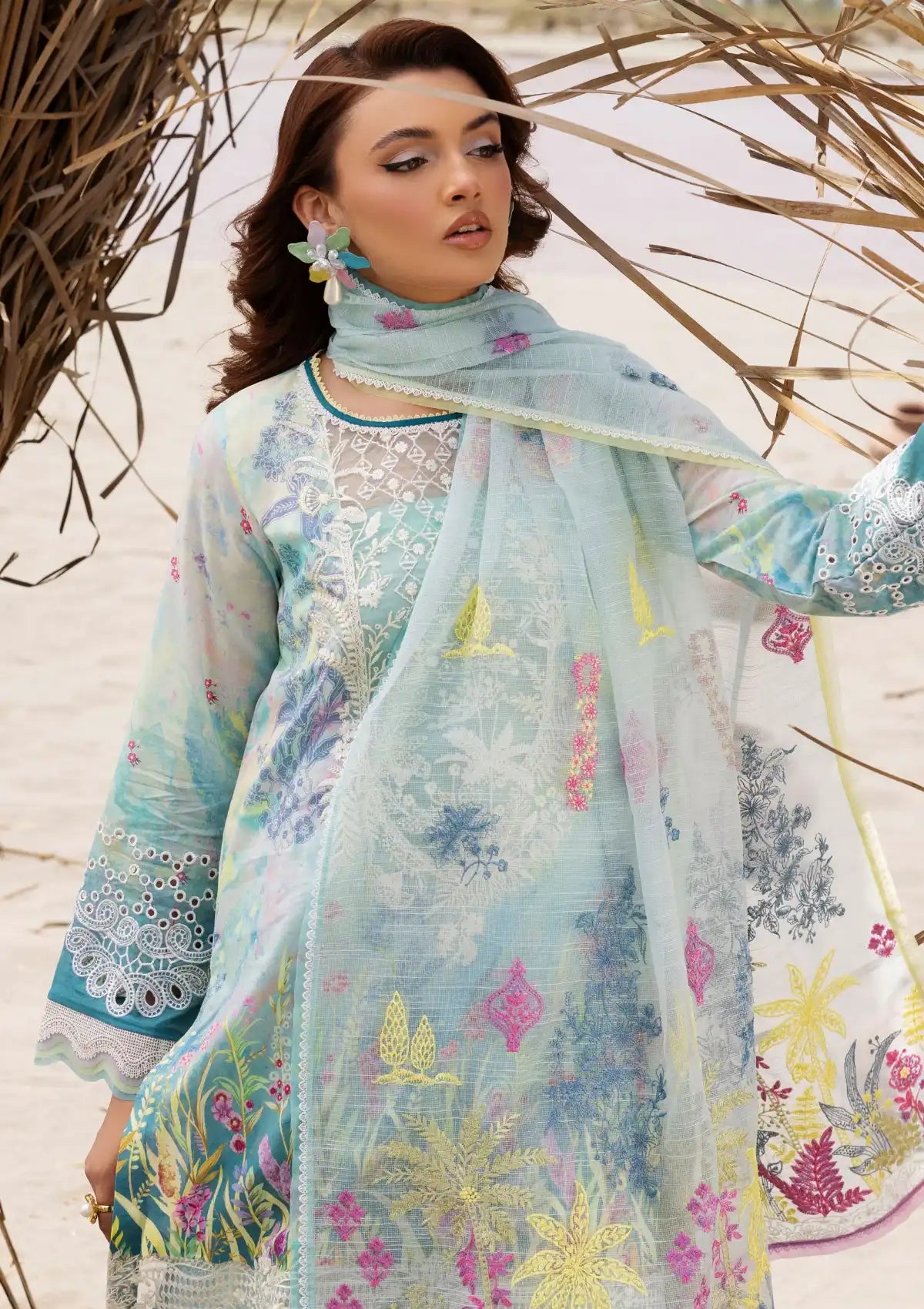 Muscari Premium Emb Lawn'24 MPEC-2024 - Mohsin Saeed Fabrics