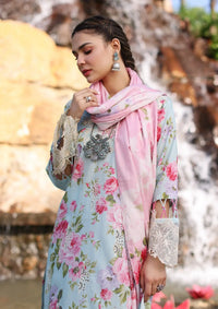 Elaf Print Chikankari Lawn'24 ECK-04B GLACIELLA - Mohsin Saeed Fabrics
