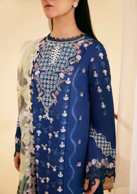 Qalamkar Qlinekari Luxury Lawn'24 SQ-08 ZEL - Mohsin Saeed Fabrics