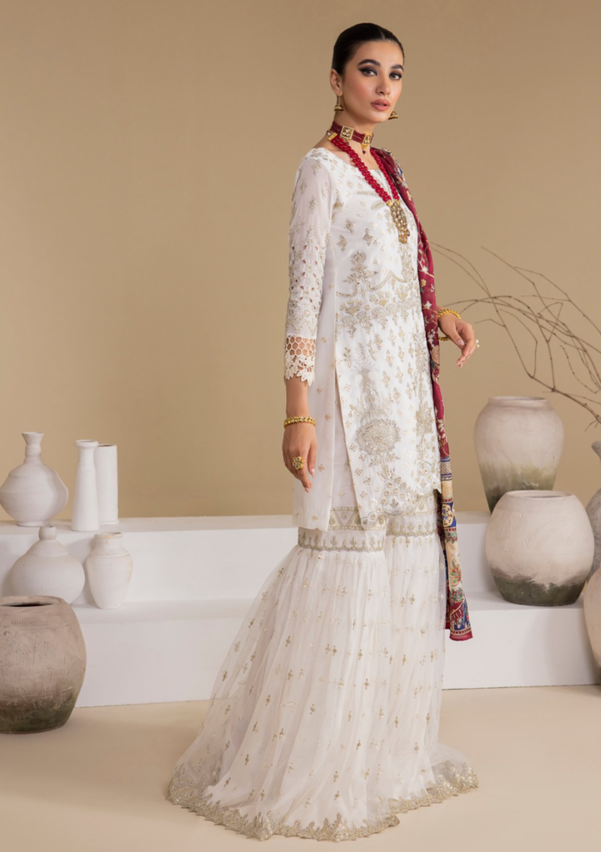 Iznik Chinon Emb Chiffon'23 CC-24 BIANCA