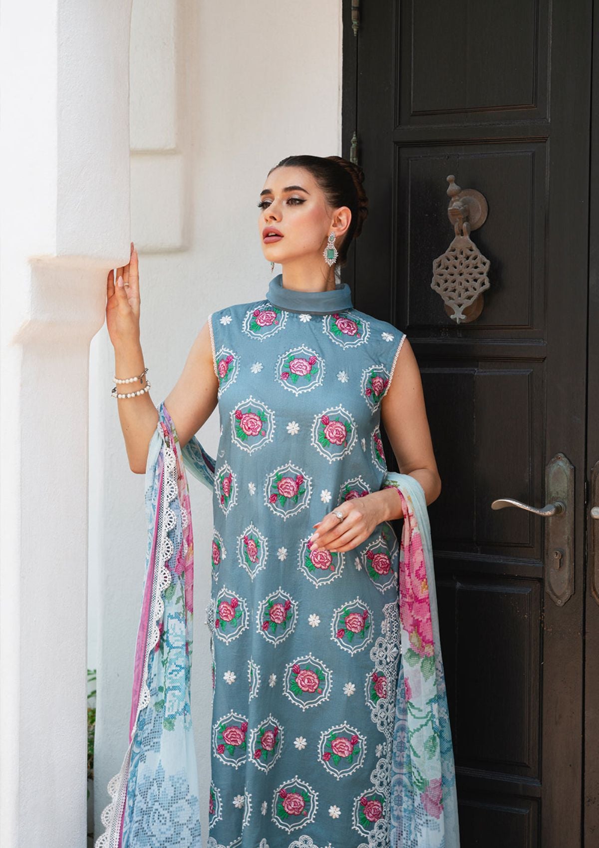 Saira Rizwan Lawn Vol-02'24 SR-09 Amal - Mohsin Saeed Fabrics