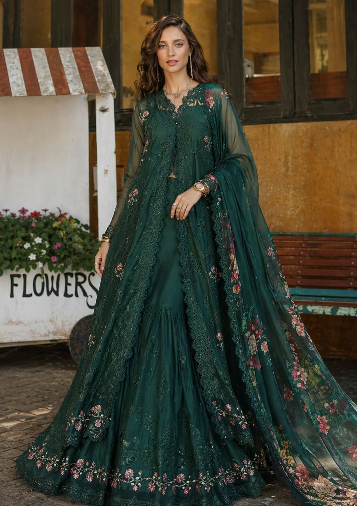 Noor by Saadia Asad Luxury Eid Schiffli Laserkari'26 D-11